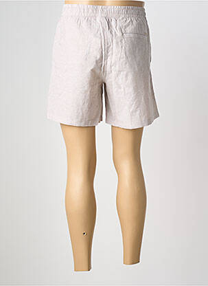 Short tissage popeline taille normale beige JACK & JONES homme
