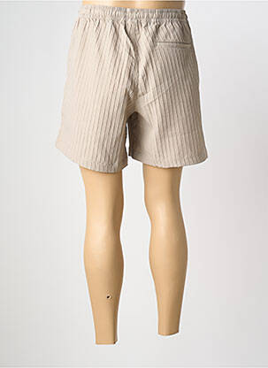 Short tissage popeline taille normale beige JACK & JONES homme
