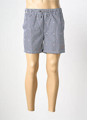 Short de bain effet matière satinée blanc JACK & JONES homme