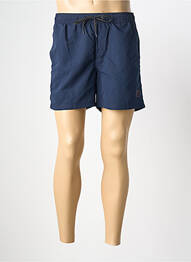 Short de bain effet matière satinée bleu JACK & JONES homme