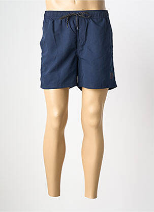 Short de bain effet matière satinée bleu JACK & JONES homme
