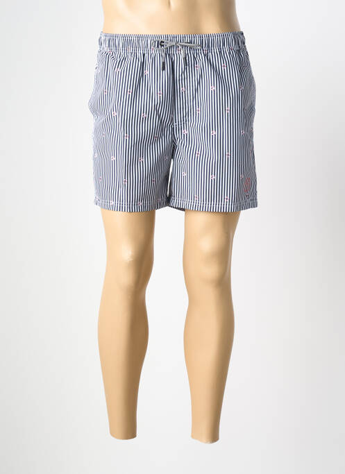 Short de bain effet matière satinée blanc JACK & JONES homme