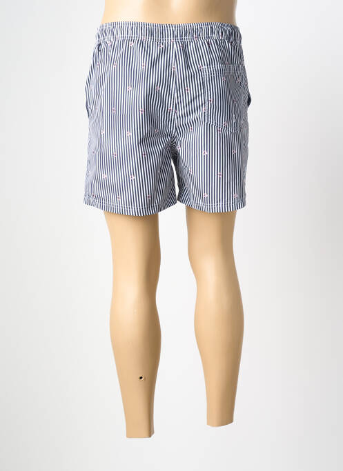 Short de bain effet matière satinée blanc JACK & JONES homme