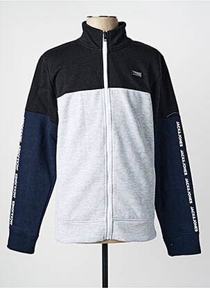 Veste casual resserrée sur le bas gris JACK & JONES homme
