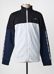 Veste casual resserrée sur le bas gris JACK & JONES homme