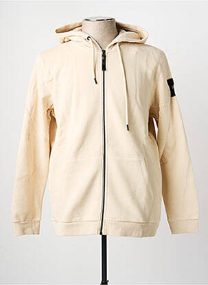 Veste casual resserrée sur le bas beige JACK & JONES homme