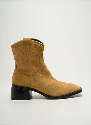 Bottines/boots nubuck talon de 4 à 6cm marron POEMA femme