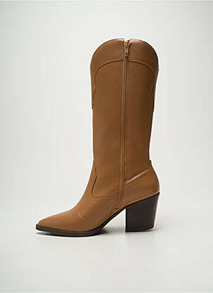 Bottes cubain talon de 7 à 9cm marron POEMA femme