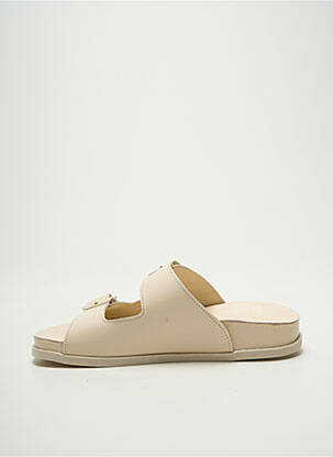 Mules/sabots voute plantaire talon plat jusqu'à 3cm beige POEMA femme