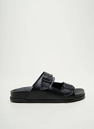 Mules/sabots fermeture boucle(s) talon plat jusqu'à 3cm noir POEMA femme