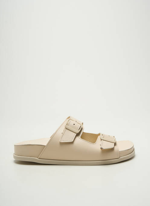 Mules/sabots voute plantaire talon plat jusqu'à 3cm beige POEMA femme