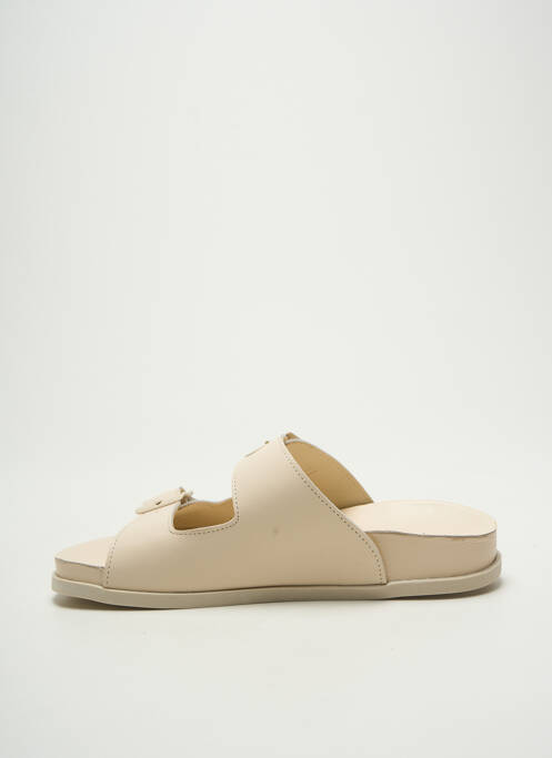 Mules/Sabots beige POEMA femme
