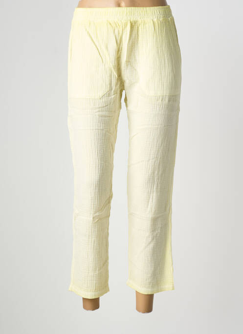 Pantalon 7/8 jaune NINE TEES femme