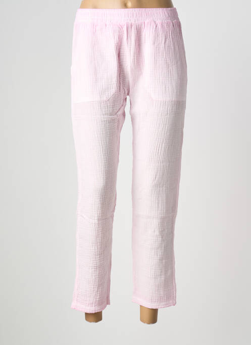 Pantalon 7/8 rose NINE TEES femme