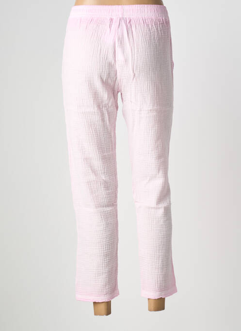 Pantalon 7/8 rose NINE TEES femme