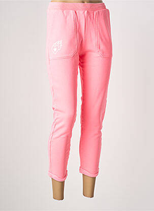 Pantalon 7/8 taille élastique taille normale rose NINE TEES femme