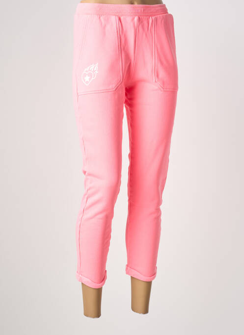 Pantalon 7/8 rose NINE TEES femme