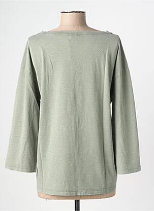 T-shirt manches 3/4 manches 3/4 vert NINE TEES femme