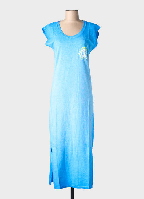 Robe longue bleu NINE TEES femme