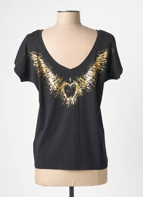 T-shirt noir NINE TEES femme