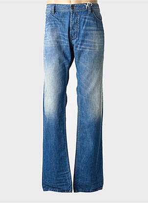 Jeans coupe droite fermeture boutonnée sur le devant taille normale bleu DIESEL homme