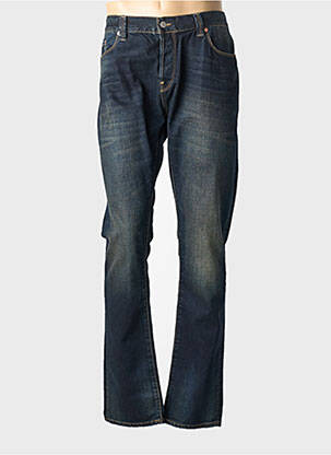Jeans coupe droite fermeture boutonnée sur le devant taille normale bleu CHEFDEVILLE homme