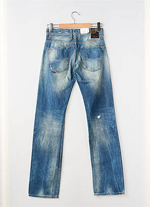 Jeans coupe droite fermeture boutonnée sur le devant taille normale bleu SALSA homme