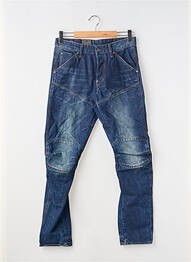 Jeans coupe droite fermeture boutonnée sur le devant taille normale bleu G STAR homme