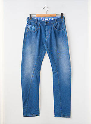 Jeans coupe slim fermeture boutonnée sur le devant taille normale bleu SALSA homme