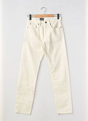 Jeans coupe slim fermeture boutonnée sur le devant taille normale beige G STAR homme