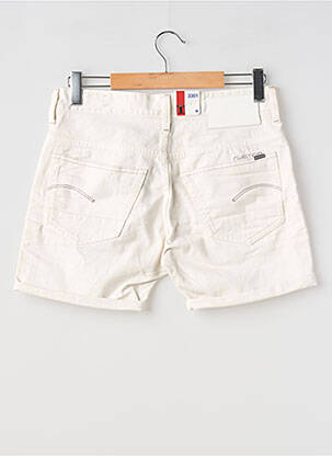Short fermeture zippée sous rabat boutonné taille normale blanc G STAR homme