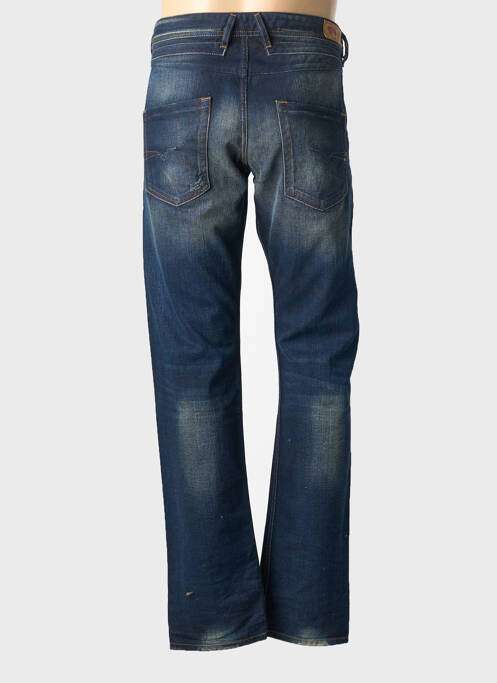 Jeans coupe droite fermeture zippée sous rabat boutonné taille normale bleu DIESEL homme
