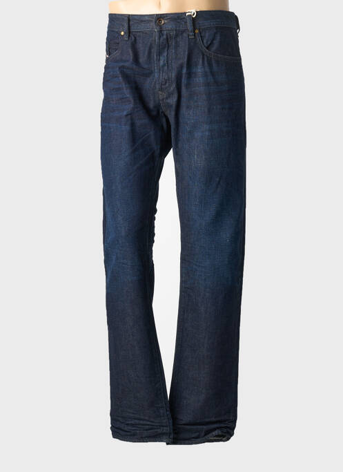 Jeans coupe droite fermeture boutonnée sur le devant taille normale bleu DIESEL homme