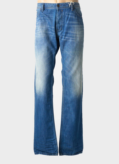 Jeans coupe droite fermeture boutonnée sur le devant taille normale bleu DIESEL homme