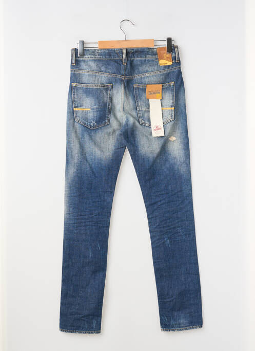 Jeans coupe slim effet usé délavé taille normale bleu MELTIN'POT homme