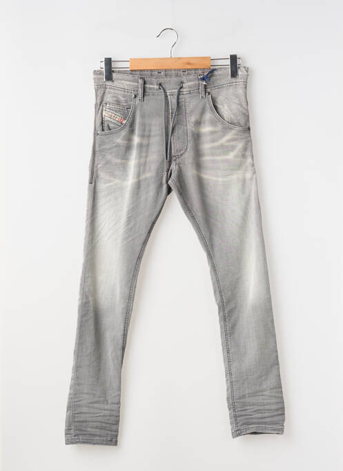 Jeans coupe slim stretch taille normale gris DIESEL homme