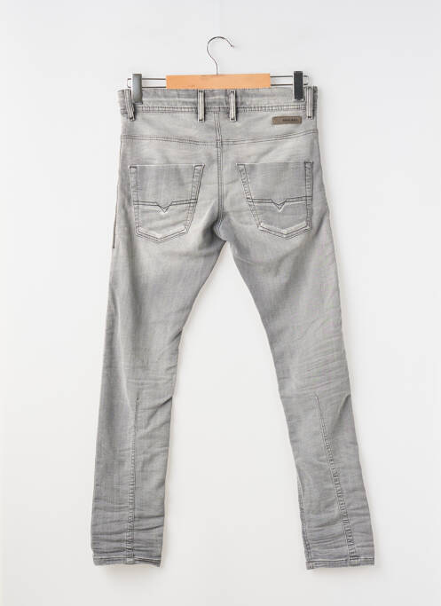 Jeans coupe slim stretch taille normale gris DIESEL homme