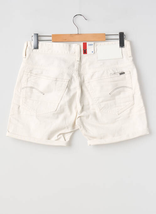 Short fermeture zippée sous rabat boutonné taille normale blanc G STAR homme