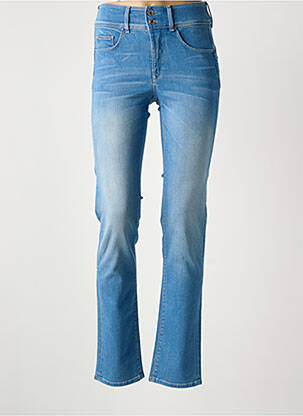 Jeans coupe droite stretch taille normale bleu SALSA femme