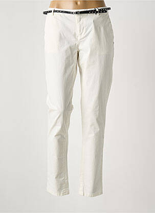 Pantalon chino tissage popeline taille normale blanc SCOTCH & SODA femme