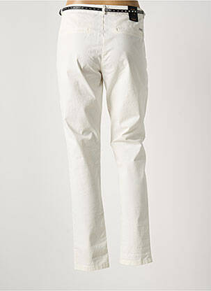 Pantalon chino tissage popeline taille normale blanc SCOTCH & SODA femme