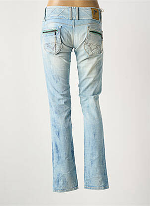 Jeans coupe droite effet usé délavé taille normale bleu SALSA femme