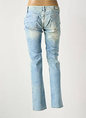Jeans coupe slim effet usé délavé taille normale bleu SALSA femme