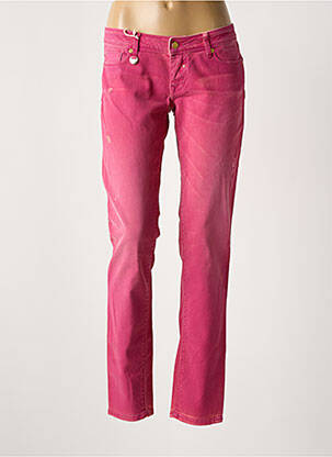 Jeans coupe slim stretch taille normale rose SALSA femme