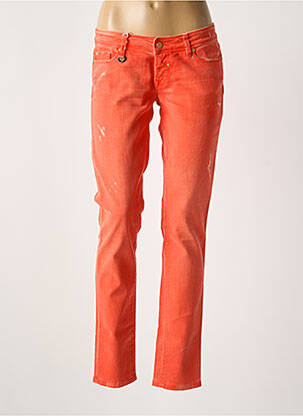 Jeans coupe slim stretch taille normale orange SALSA femme