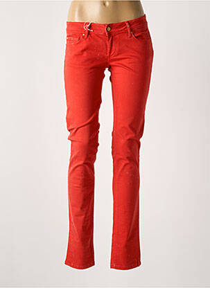 Jeans coupe slim stretch taille normale rouge SALSA femme