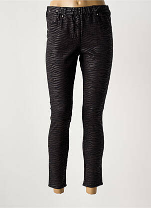 Pantalon slim taille élastique taille normale noir LEGZSKIN femme