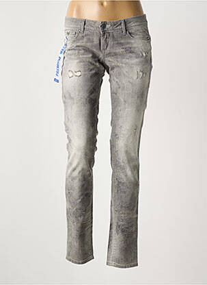 Jeans coupe slim gris SALSA femme