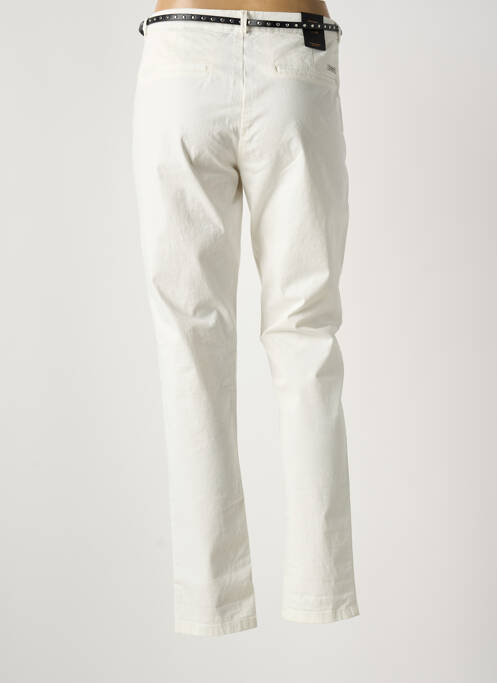 Pantalon chino tissage popeline taille normale blanc SCOTCH & SODA femme