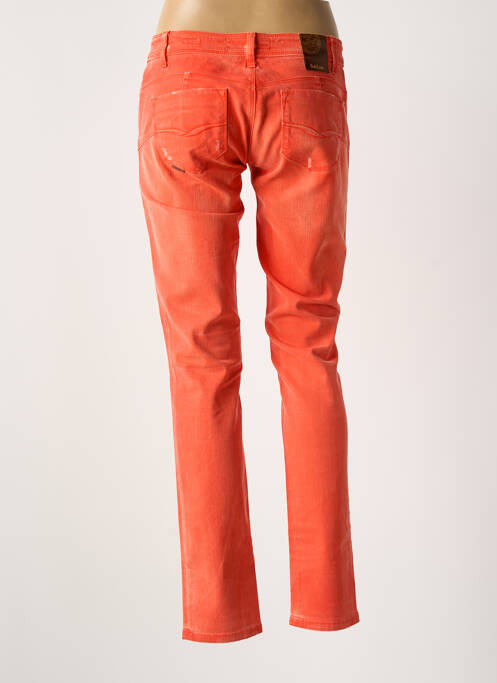 Jeans coupe slim stretch taille normale orange SALSA femme